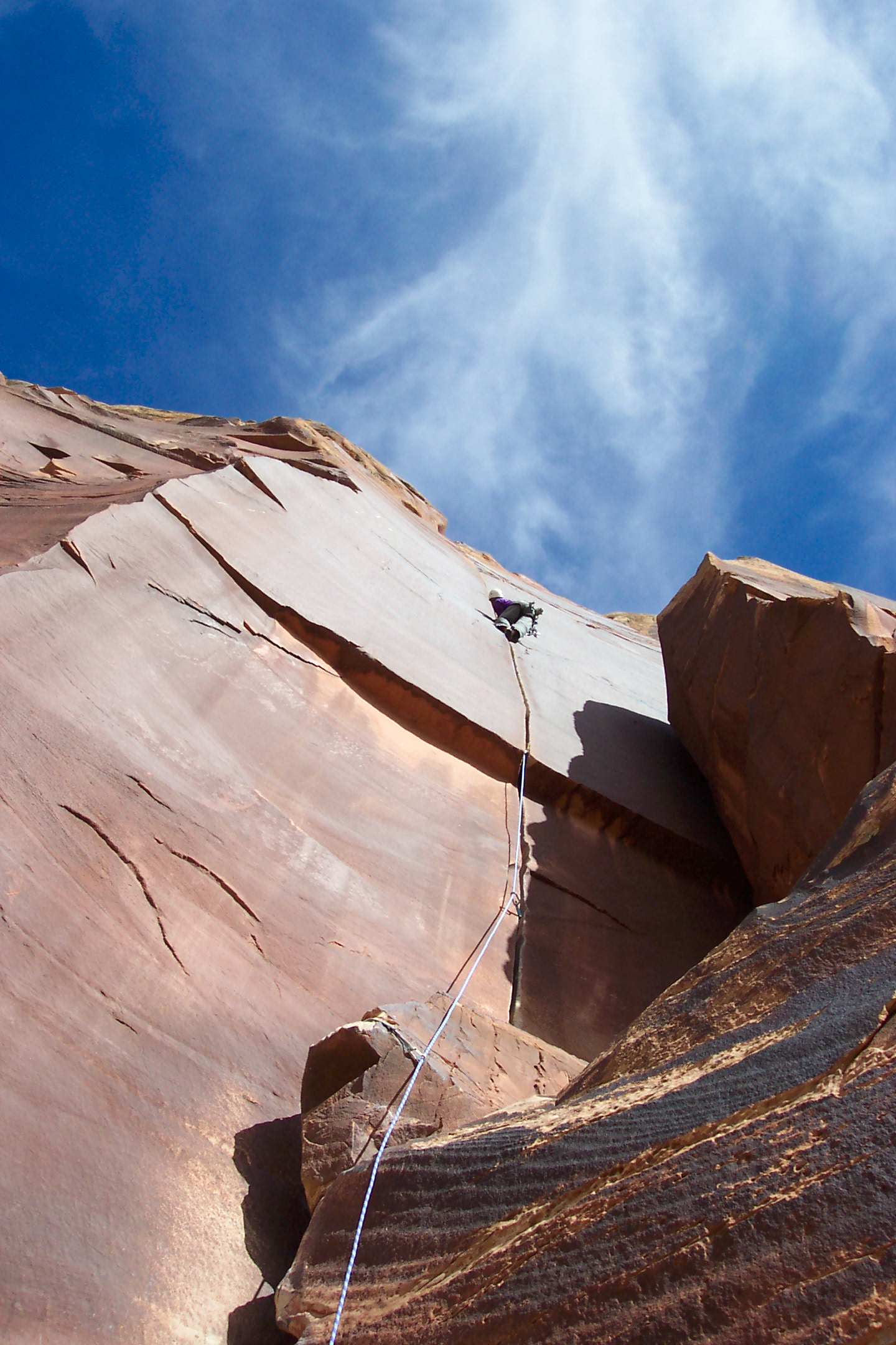 Aaron on Supercrack of the desert, Indian Creek, UT