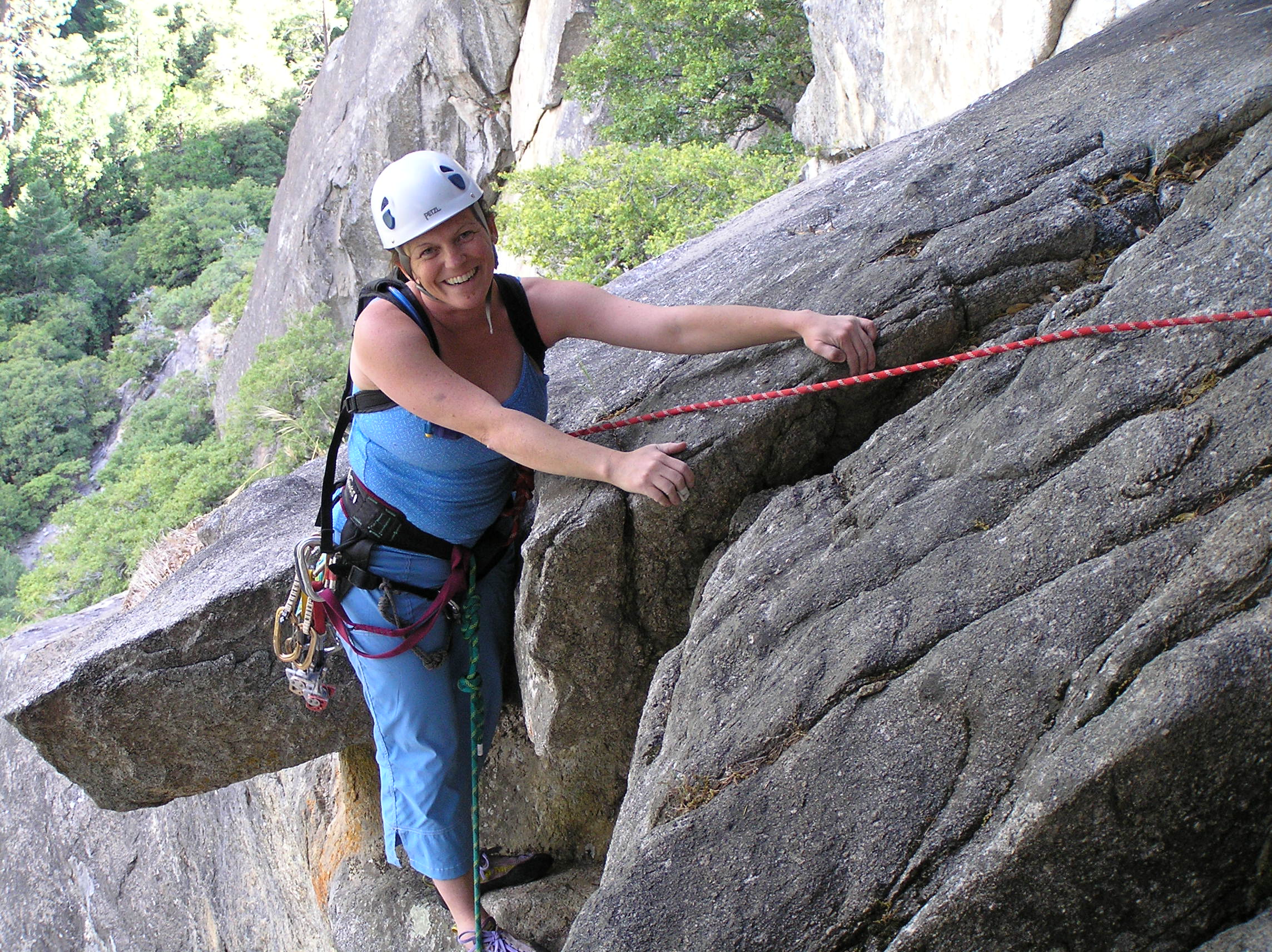 Janine on Hanging Teeth, Yosemite